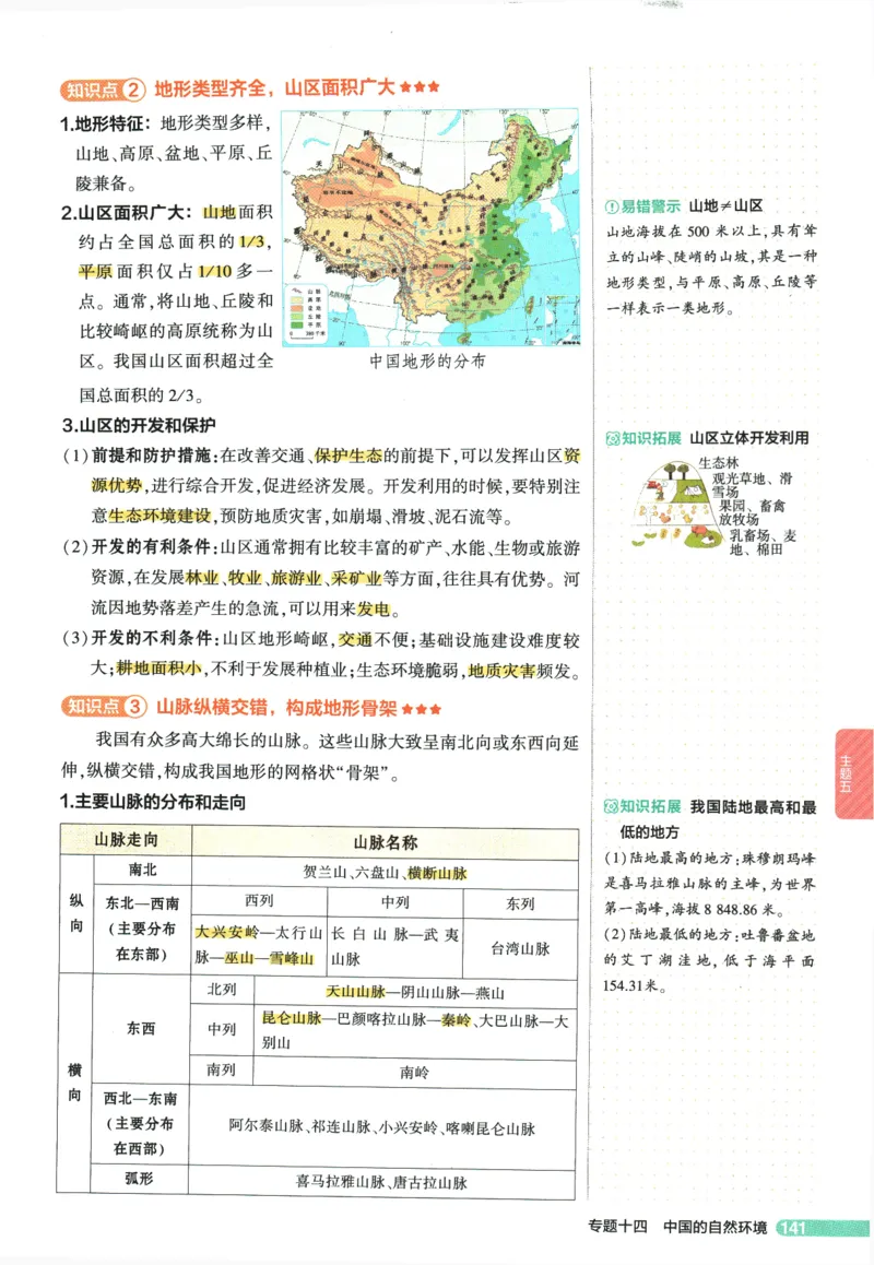 2026版53初中知识清单-地理