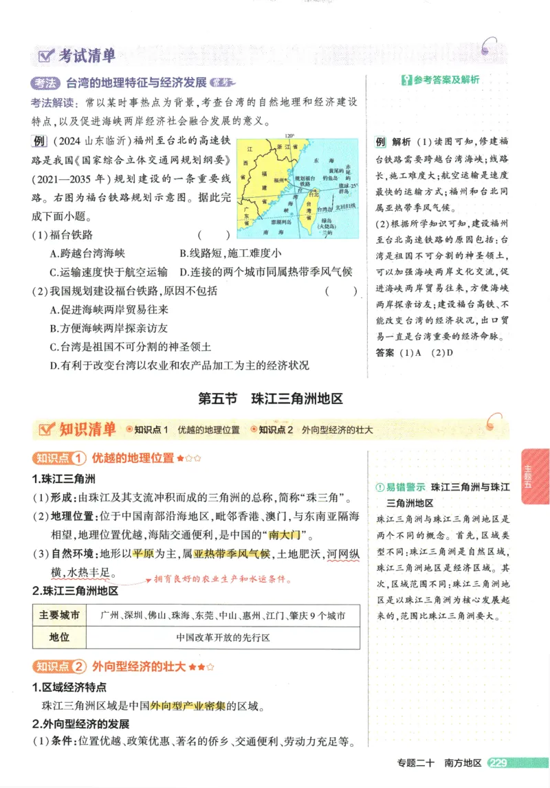 2026版53初中知识清单-地理
