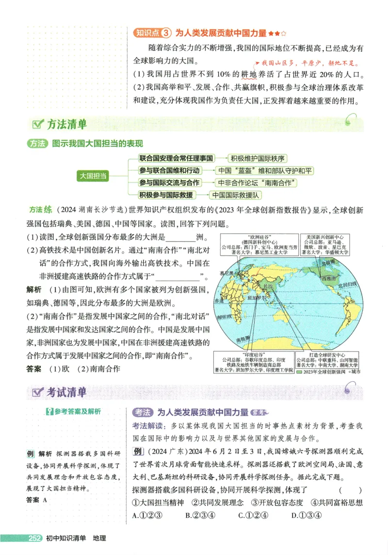 2026版53初中知识清单-地理