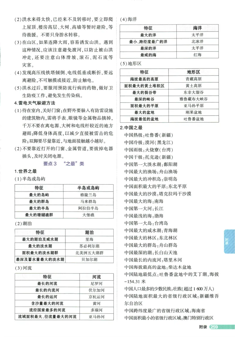 2026版53初中知识清单-地理