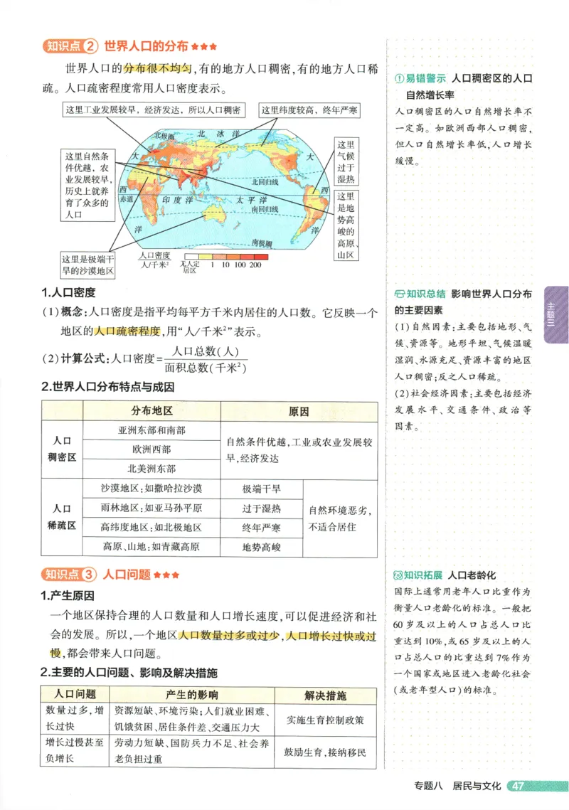 2026版53初中知识清单-地理