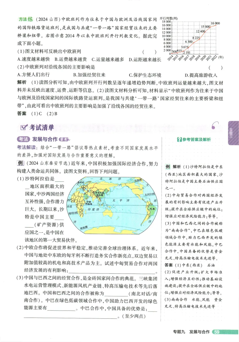 2026版53初中知识清单-地理