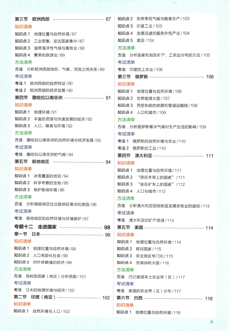 2026版53初中知识清单-地理