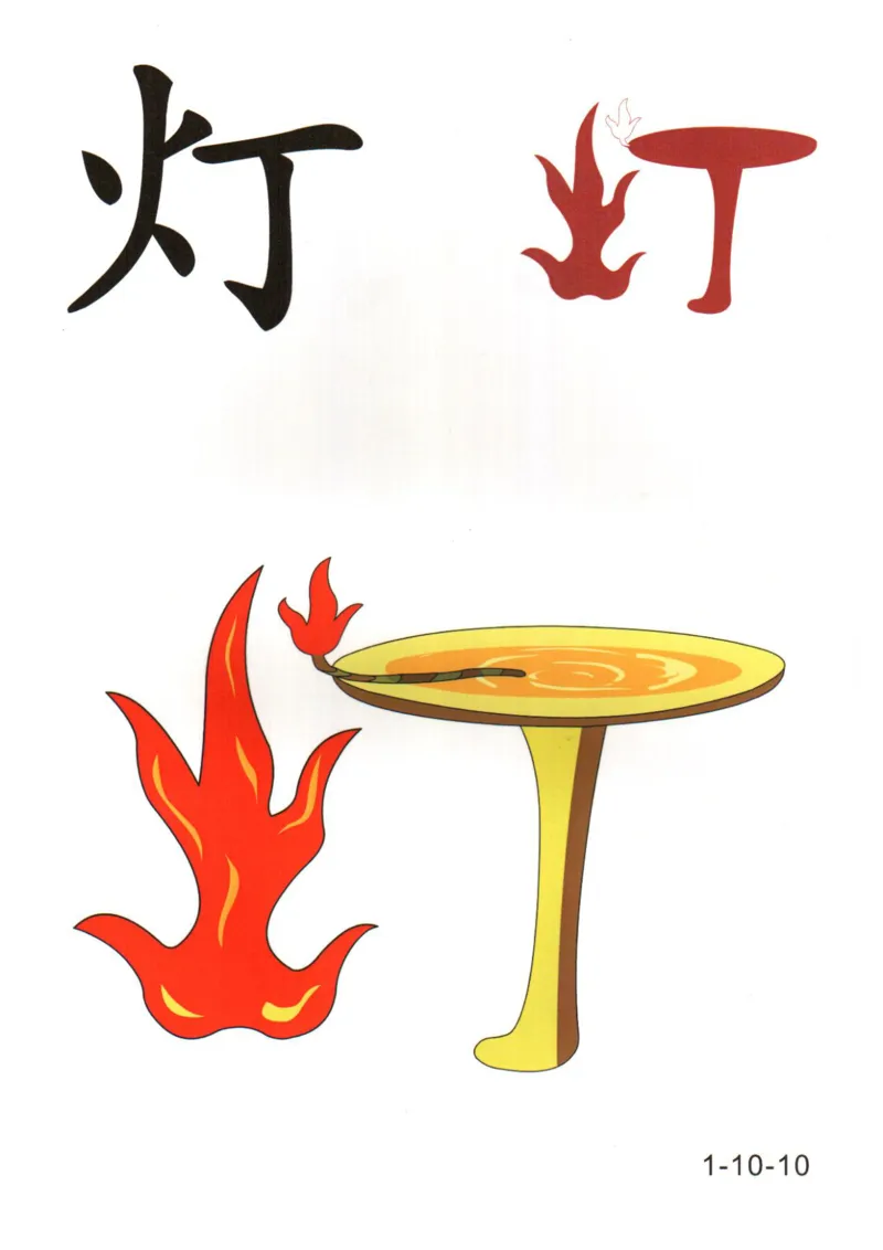 识字看图识字记忆闪卡-第一集_幼小语数英专项资料_幼小语文专项