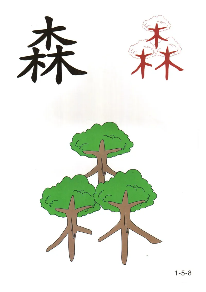 识字看图识字记忆闪卡-第一集_幼小语数英专项资料_幼小语文专项