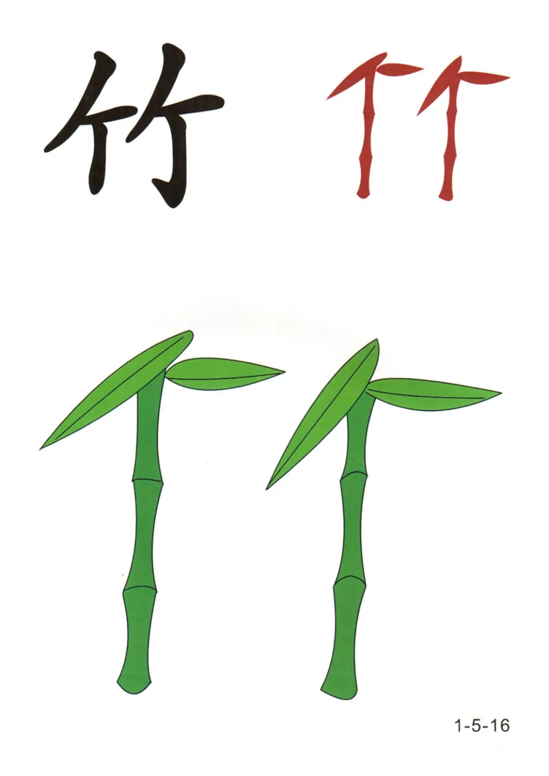 识字看图识字记忆闪卡-第一集_幼小语数英专项资料_幼小语文专项