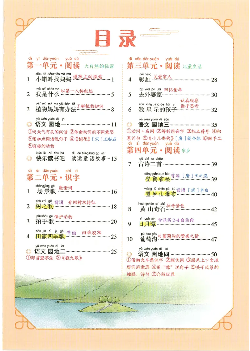 一升二新版语文课堂笔记_小学全网线上同款资料_k92_语文