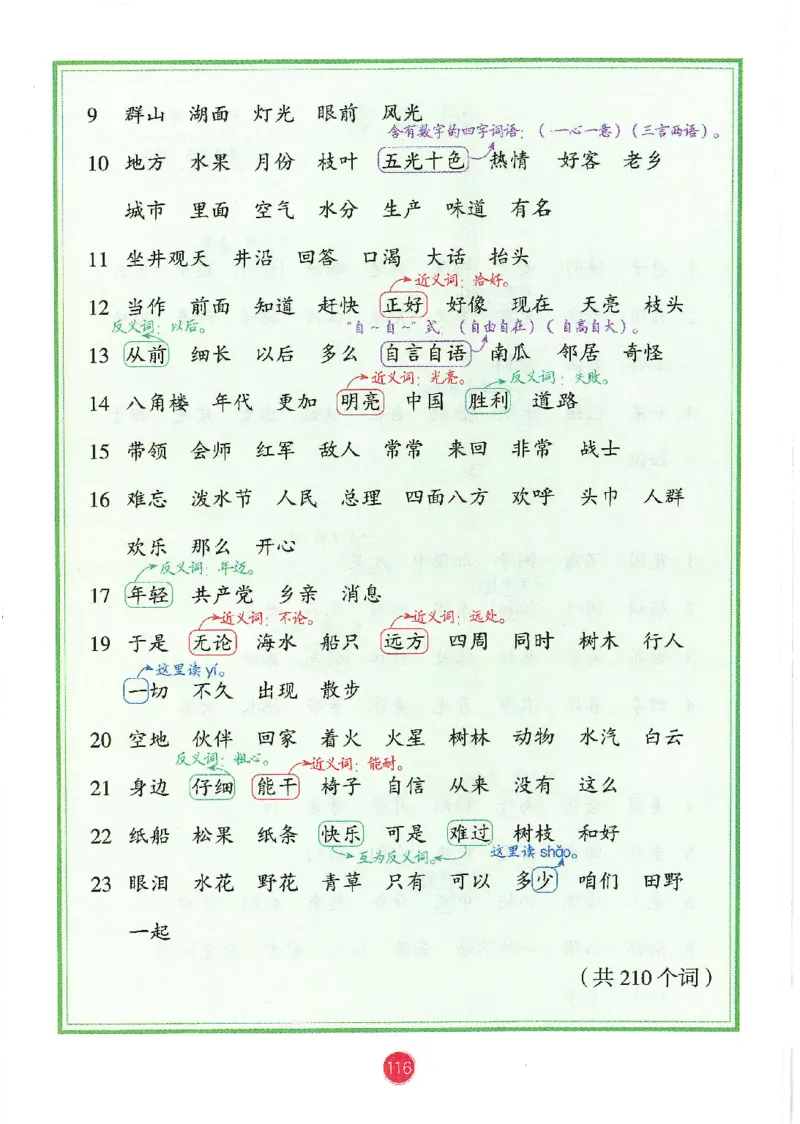 一升二新版语文课堂笔记_小学全网线上同款资料_k92_语文