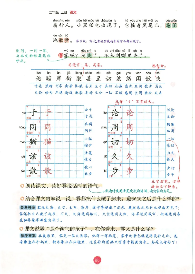 一升二新版语文课堂笔记_小学全网线上同款资料_k92_语文