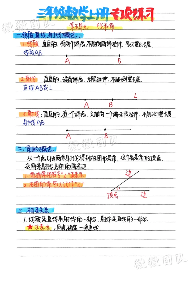 三上数学手写笔记_小学全网线上同款资料_23号资料93阅兵_三年级资料