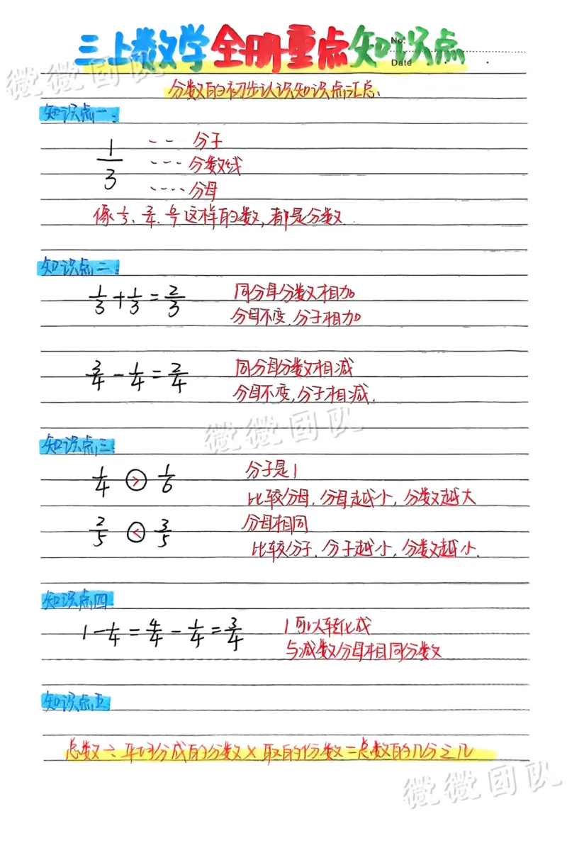 三上数学手写笔记_小学全网线上同款资料_23号资料93阅兵_三年级资料