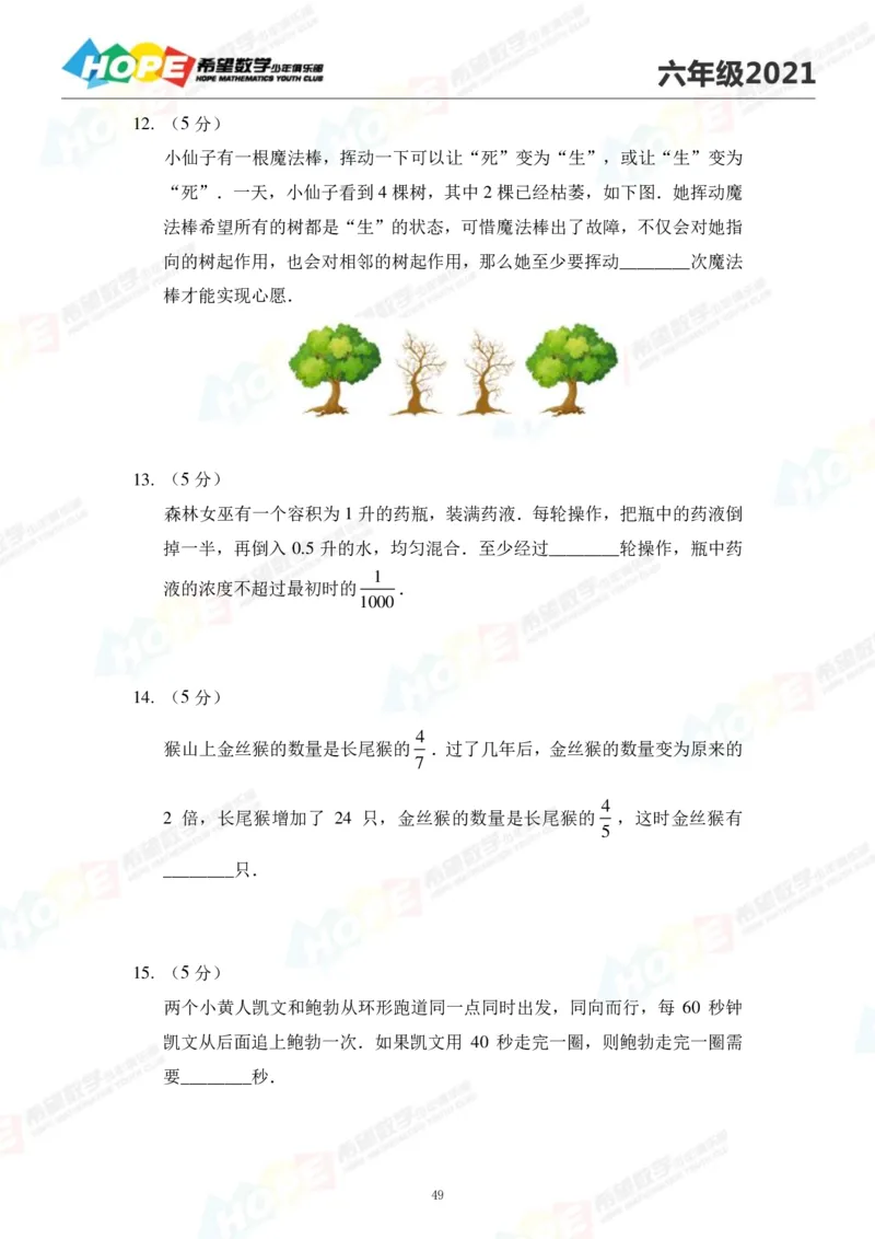 2024年6年级完整版_希望杯IHC