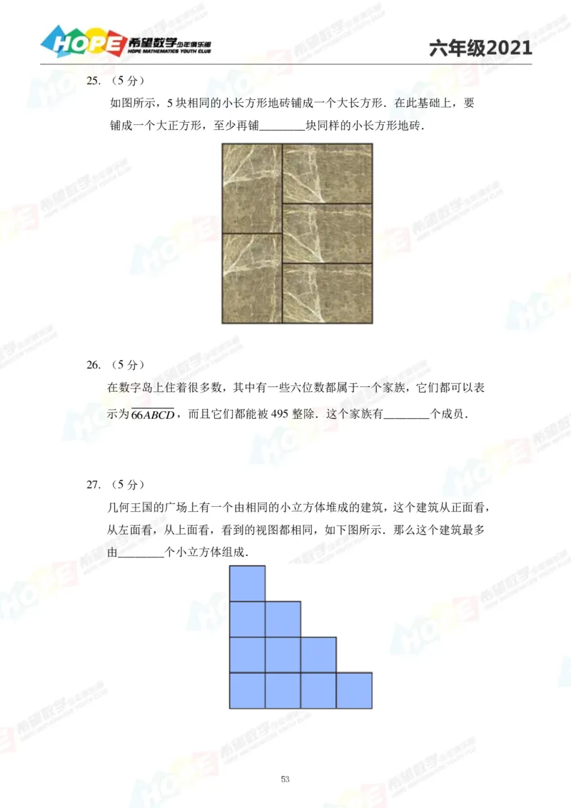 2024年6年级完整版_希望杯IHC