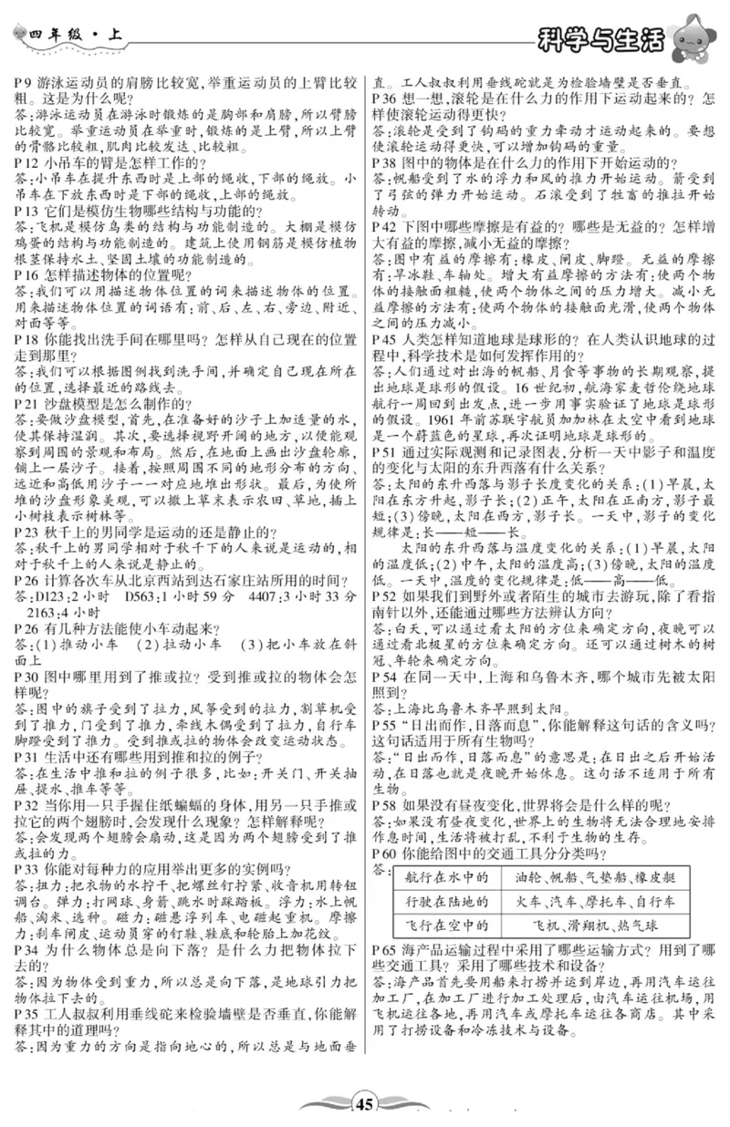 智能训练&middot;科学四年级上册冀人版_2024年人教版小学数学一二三四五六年级上册下册期中期末试a0747_小学全科《同步练习+精品试卷》打包下载（1-6年级单元月考期中期末试卷）_小学科学