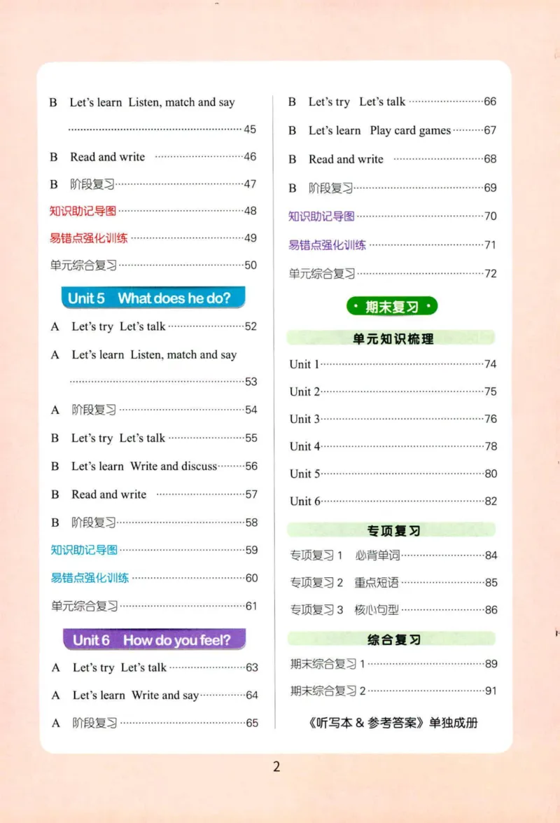 25秋《默写小达人》6年级上册英语人教pep_六年级(2)