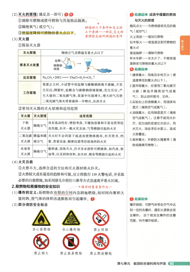 2026版53初中知识清单-化学