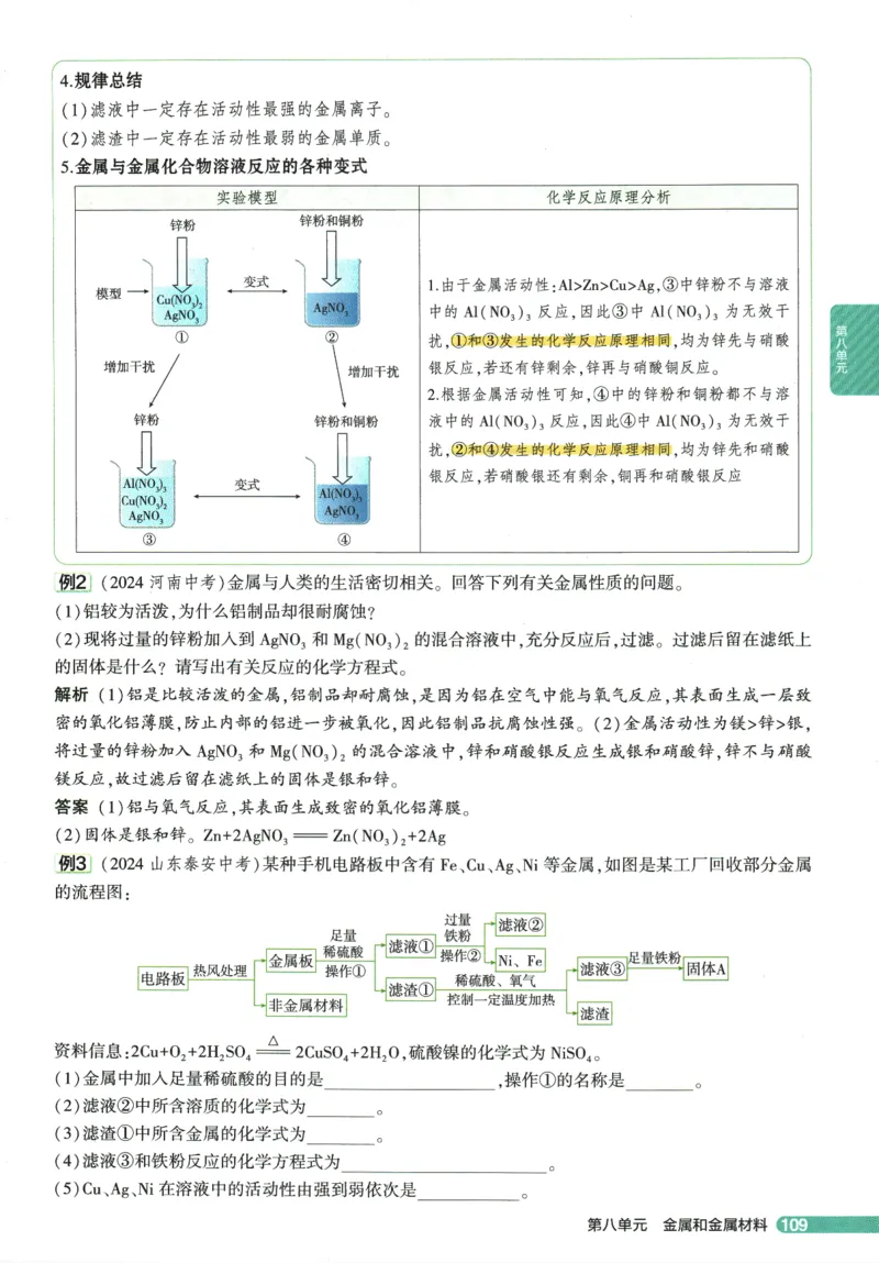 2026版53初中知识清单-化学