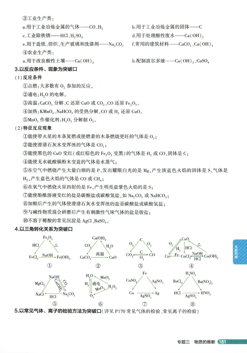 2026版53初中知识清单-化学