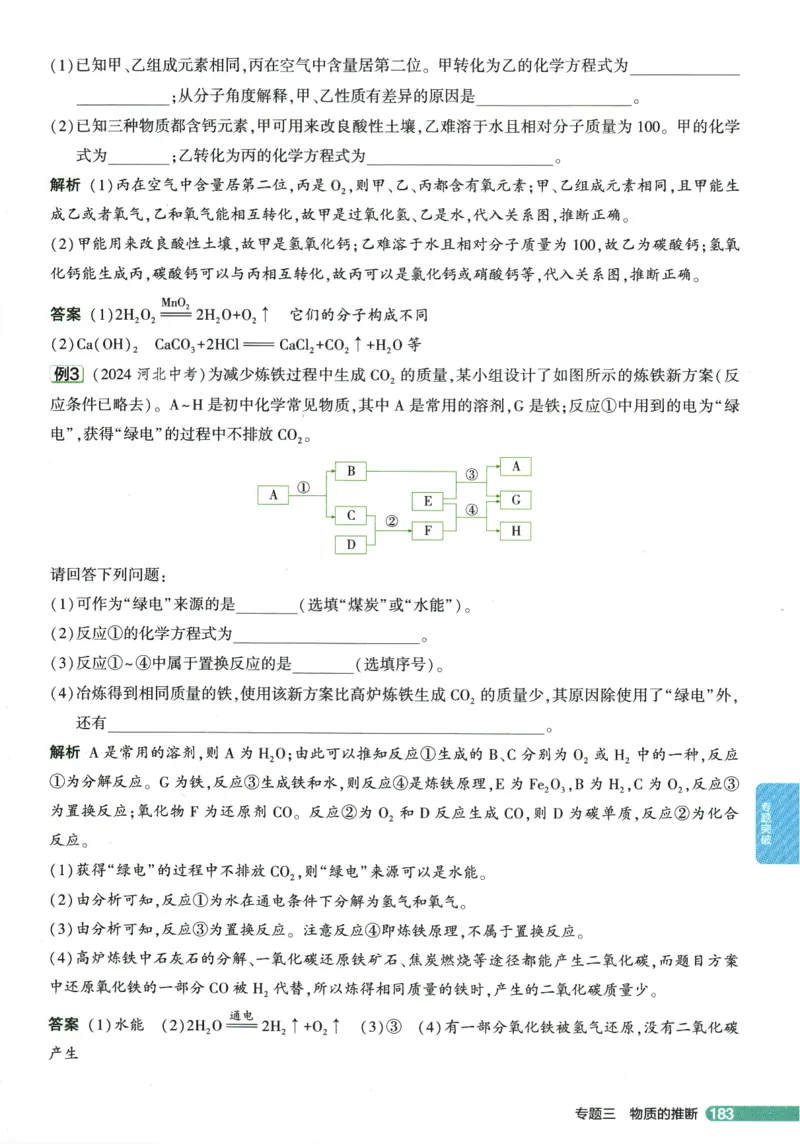 2026版53初中知识清单-化学