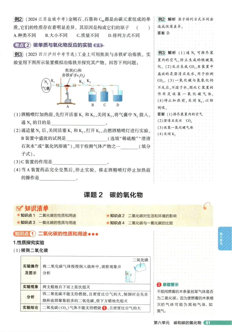 2026版53初中知识清单-化学