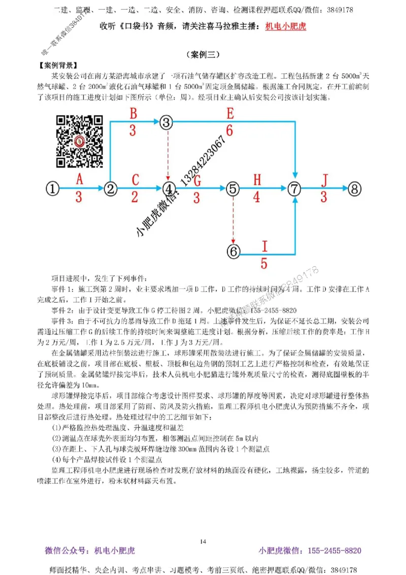 02-考前自测卷（二）答案_1_2026年一级建造师_2026年一建机电_2025年一建机电SVIP_04-冲刺串讲✿考点强化✿小灶集训_17-机电《案例百题斩》小肥虎SMR_考前测试卷