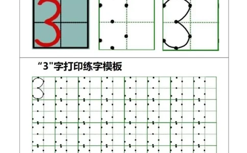 小学0-9数字书写规范字贴_幼小语数英专项资料_幼小数学专项