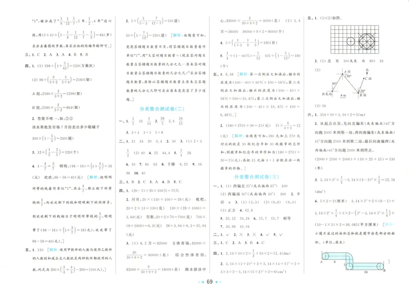 2025秋亮点给力大试卷数学6上RJ