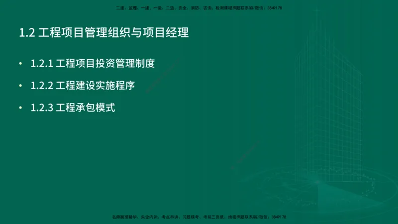 25年一建《项目管理》精讲第1章讲义在线版_2026年一级建造师_2026年一建管理_2025年一建管理SVIP_02-基础精讲✿高端面授✿深度强化_27-管理《教材精讲班》陈伟YL