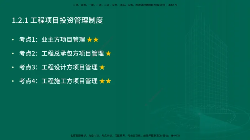 25年一建《项目管理》精讲第1章讲义在线版_2026年一级建造师_2026年一建管理_2025年一建管理SVIP_02-基础精讲✿高端面授✿深度强化_27-管理《教材精讲班》陈伟YL