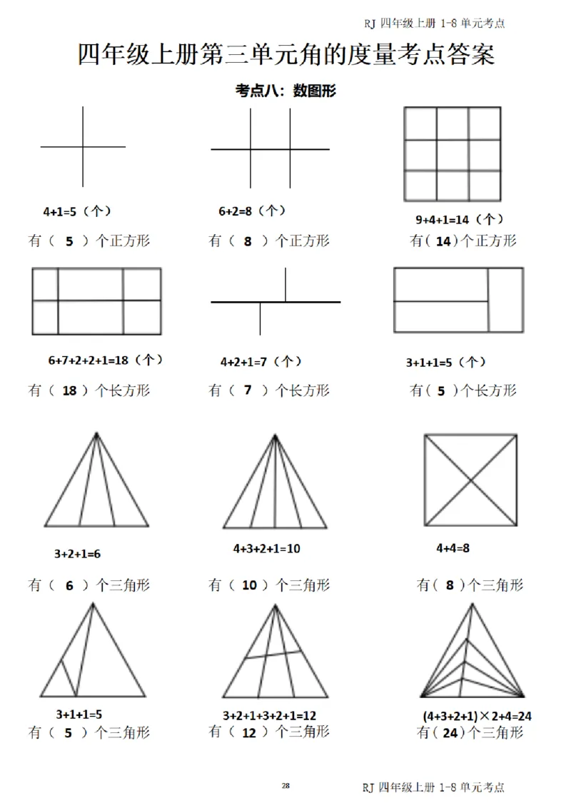 4_（四）上考点1-8单元答案-_小学全网线上同款资料_11号