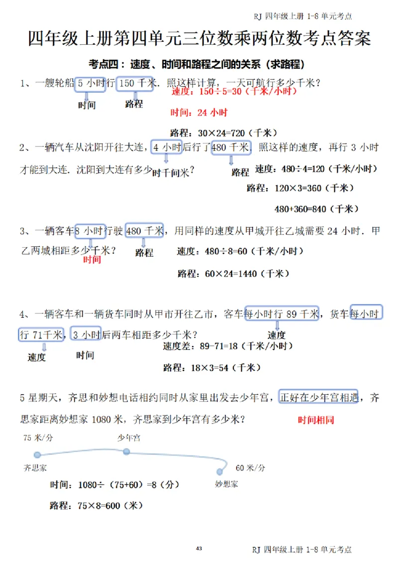 4_（四）上考点1-8单元答案-_小学全网线上同款资料_11号