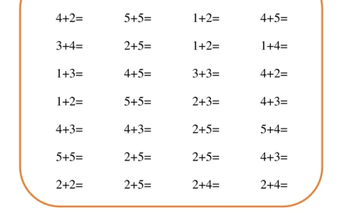 10以内小娃计算小能手第一阶段1-77天合集_一上数学25秋