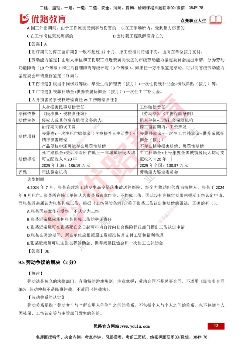 25年一建《工程法规》大V精讲总讲义打印版_2026年一建法规_2025年一建法规SVIP_02-基础精讲✿高端面授✿深度强化_25-法规《强化精讲班》陈印YL推荐