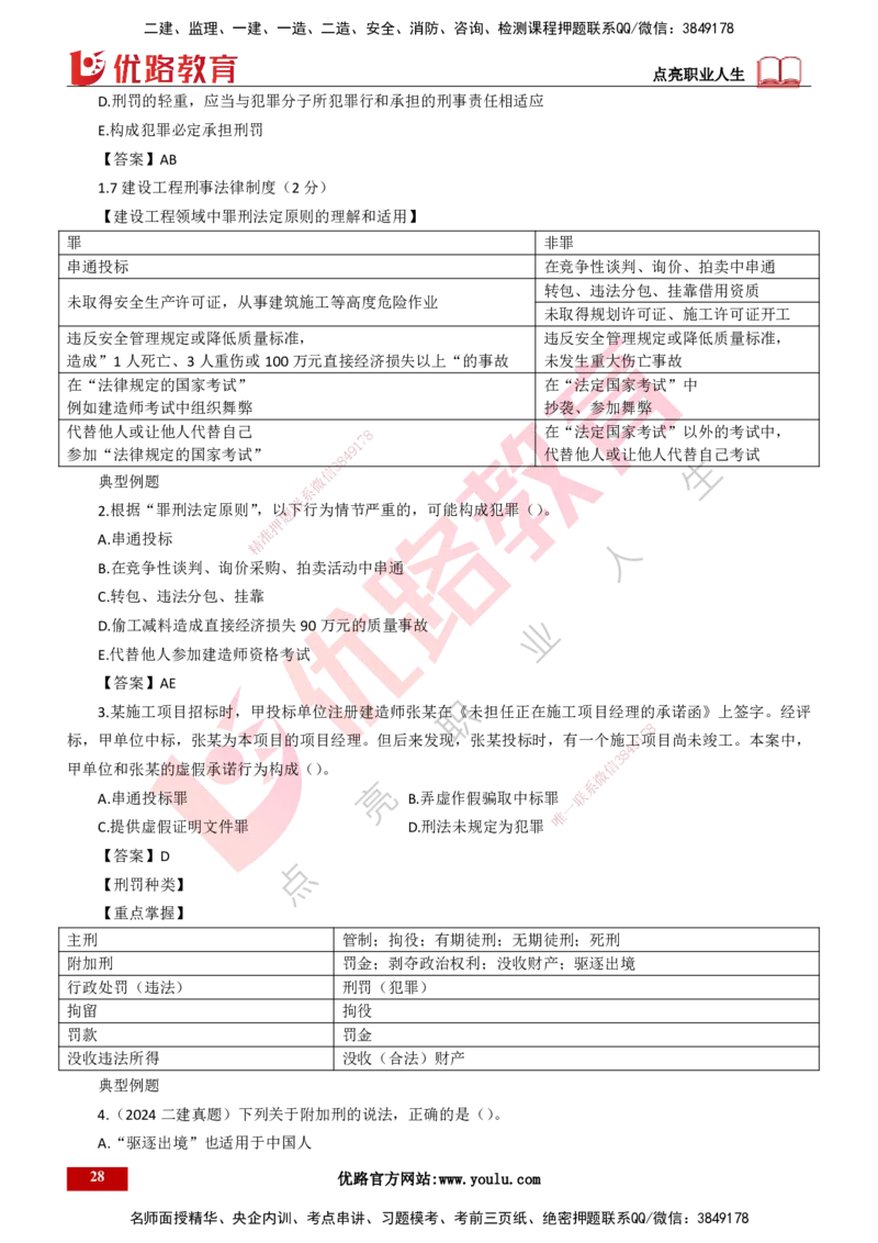25年一建《工程法规》大V精讲总讲义打印版_2026年一建法规_2025年一建法规SVIP_02-基础精讲✿高端面授✿深度强化_25-法规《强化精讲班》陈印YL推荐