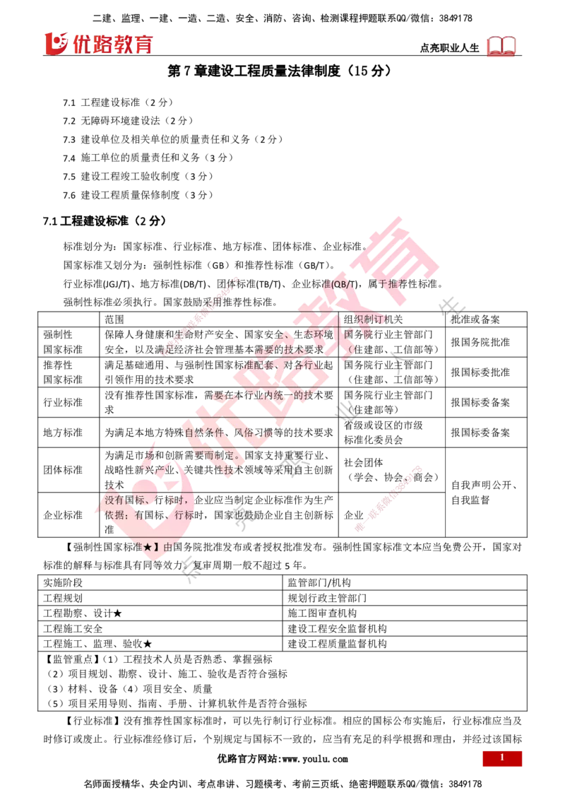 25年一建《工程法规》大V精讲总讲义打印版_2026年一建法规_2025年一建法规SVIP_02-基础精讲✿高端面授✿深度强化_25-法规《强化精讲班》陈印YL推荐
