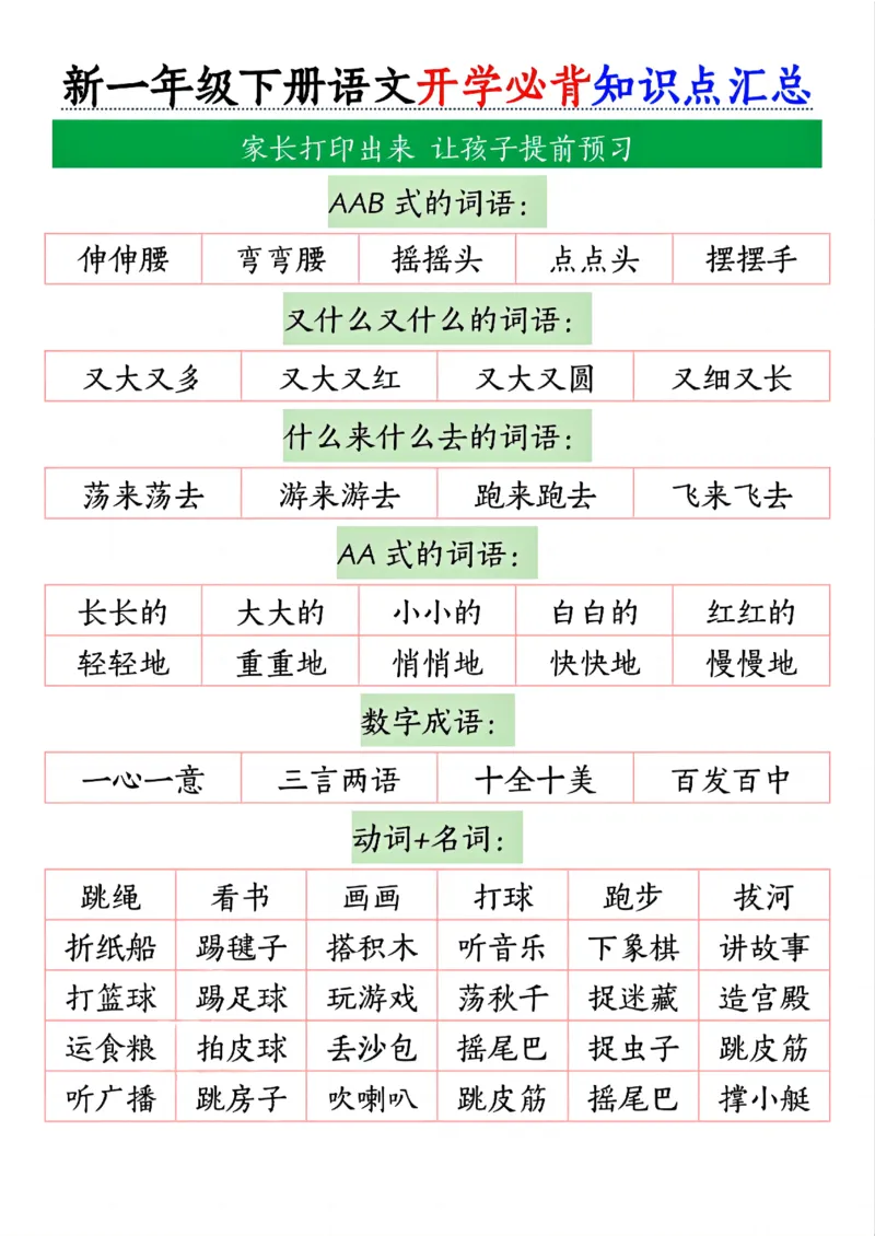 1102一下语文必背知识点汇总_一年级上下册资料_一年级下册小红书同款资料_一下数学