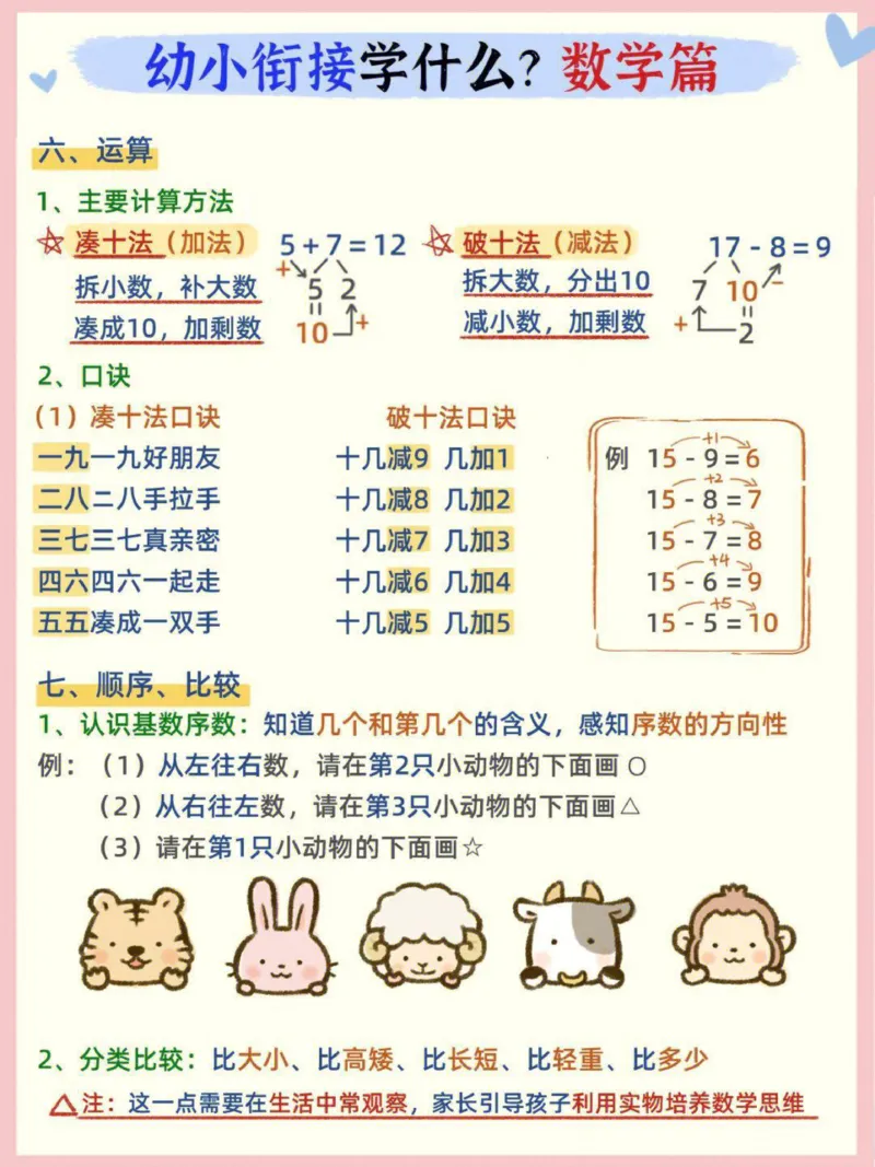 幼小衔接数学篇_幼小语数英专项资料_幼小数学专项