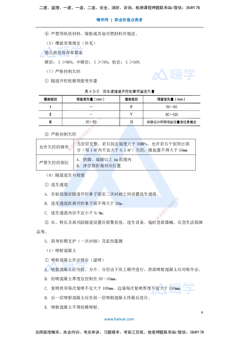 09.2025李昌春-名师冲刺特训-（9）隧道工程_2026年一级建造师_2026年一建公路_2025年一建公路SVIP_04-冲刺串讲✿考点强化✿小灶集训_39-公路《名师冲刺特训》李昌春HX_讲义