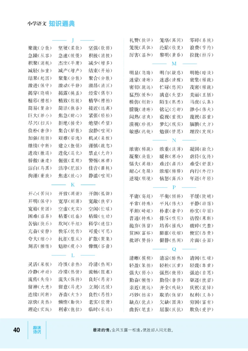 【小学语文】知识通典（人教版）