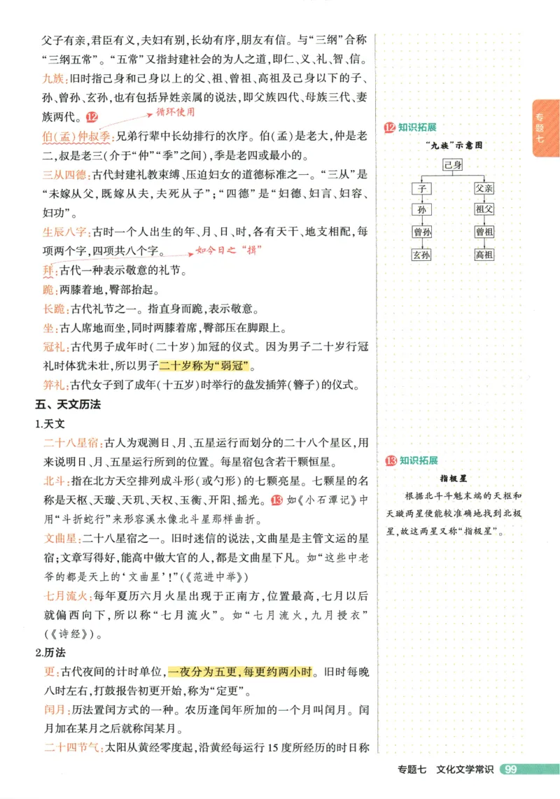 2026版53初中知识清单-语文