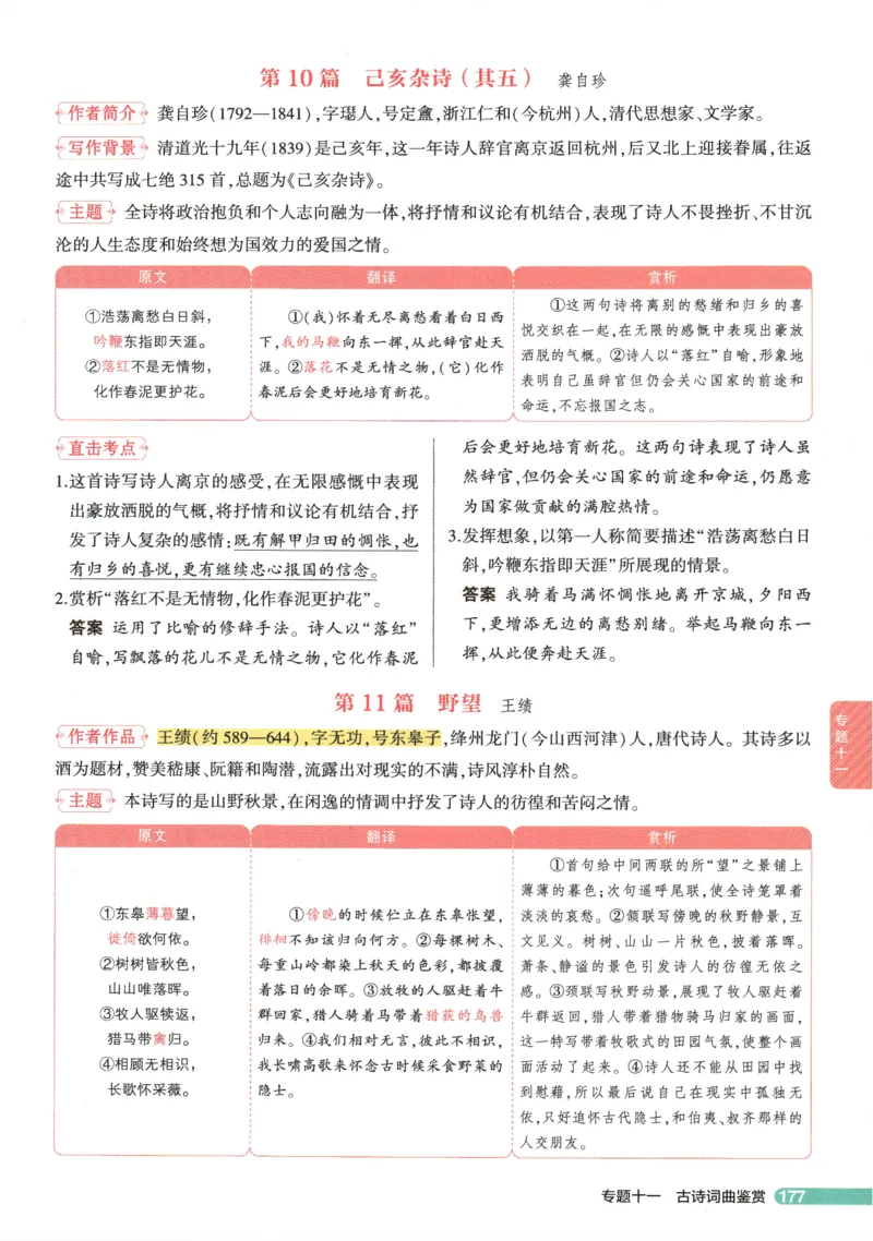 2026版53初中知识清单-语文