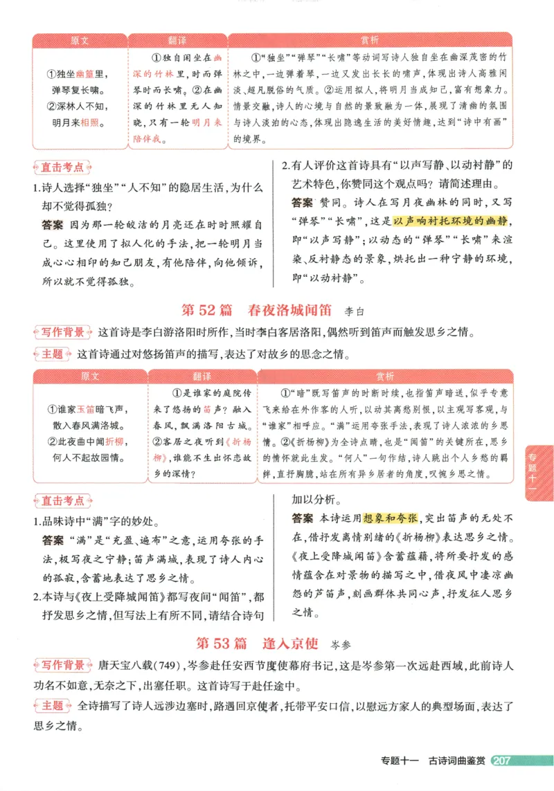 2026版53初中知识清单-语文