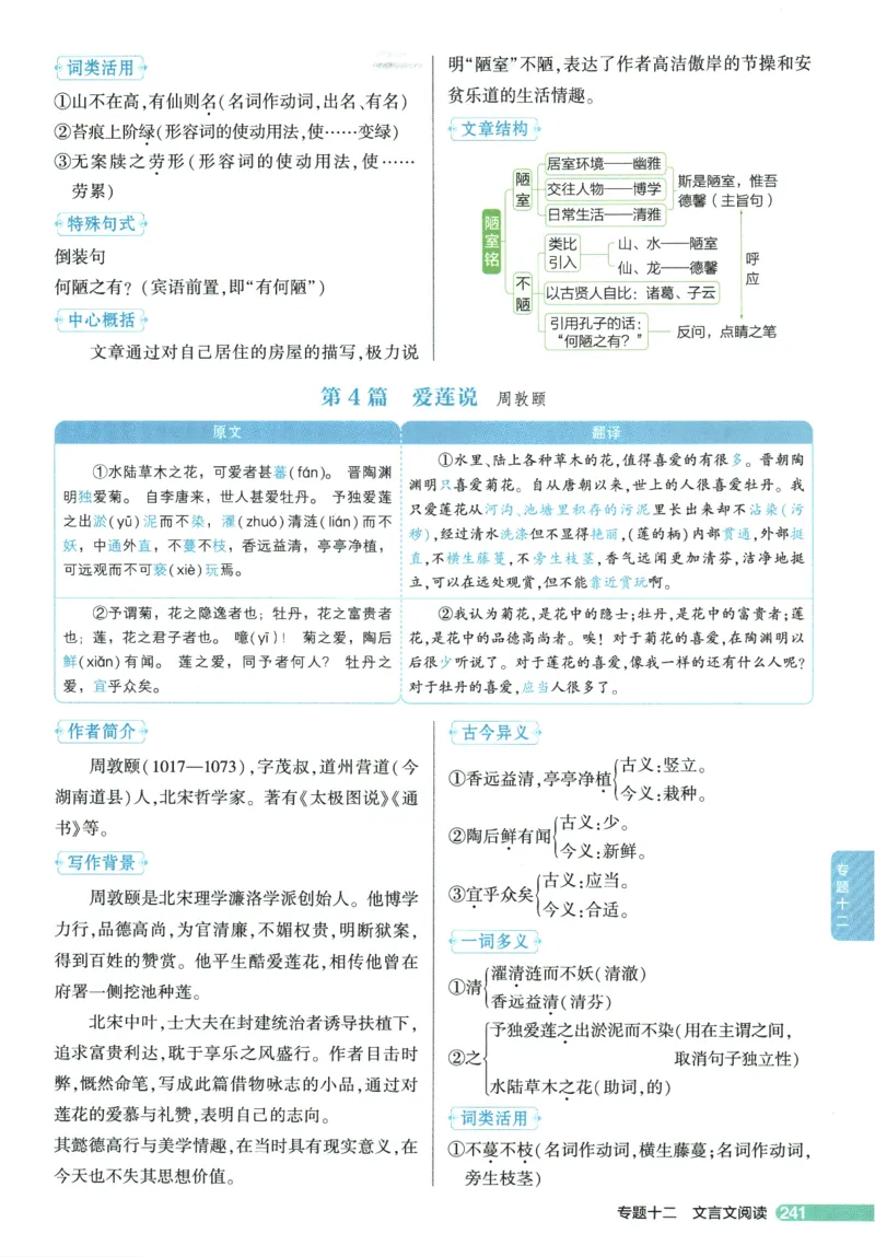 2026版53初中知识清单-语文