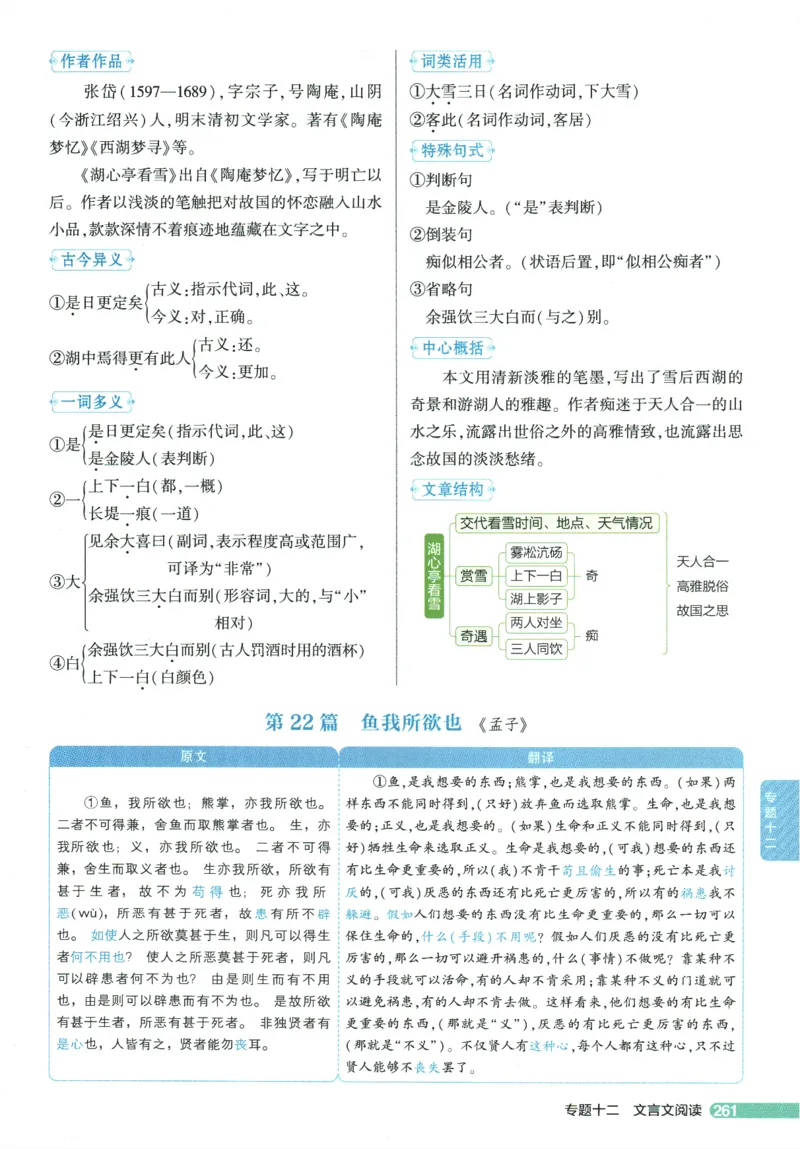 2026版53初中知识清单-语文