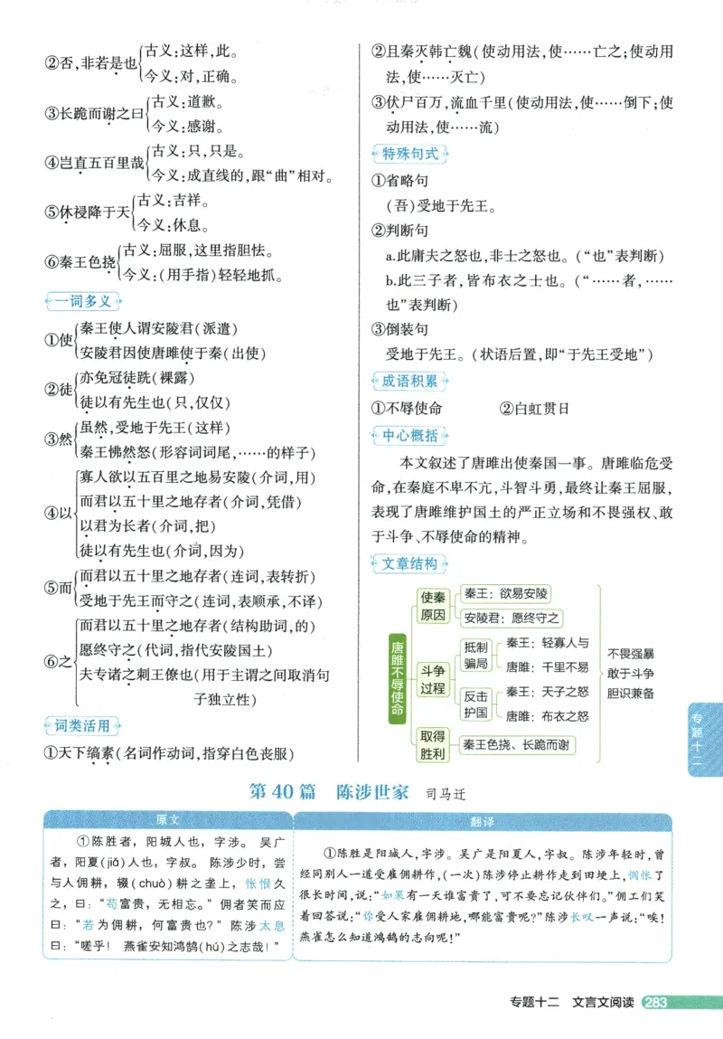 2026版53初中知识清单-语文