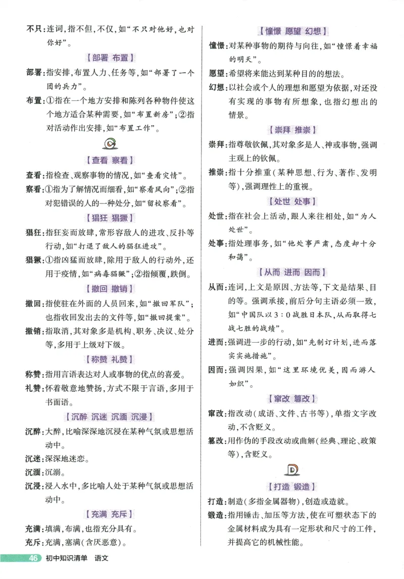 2026版53初中知识清单-语文