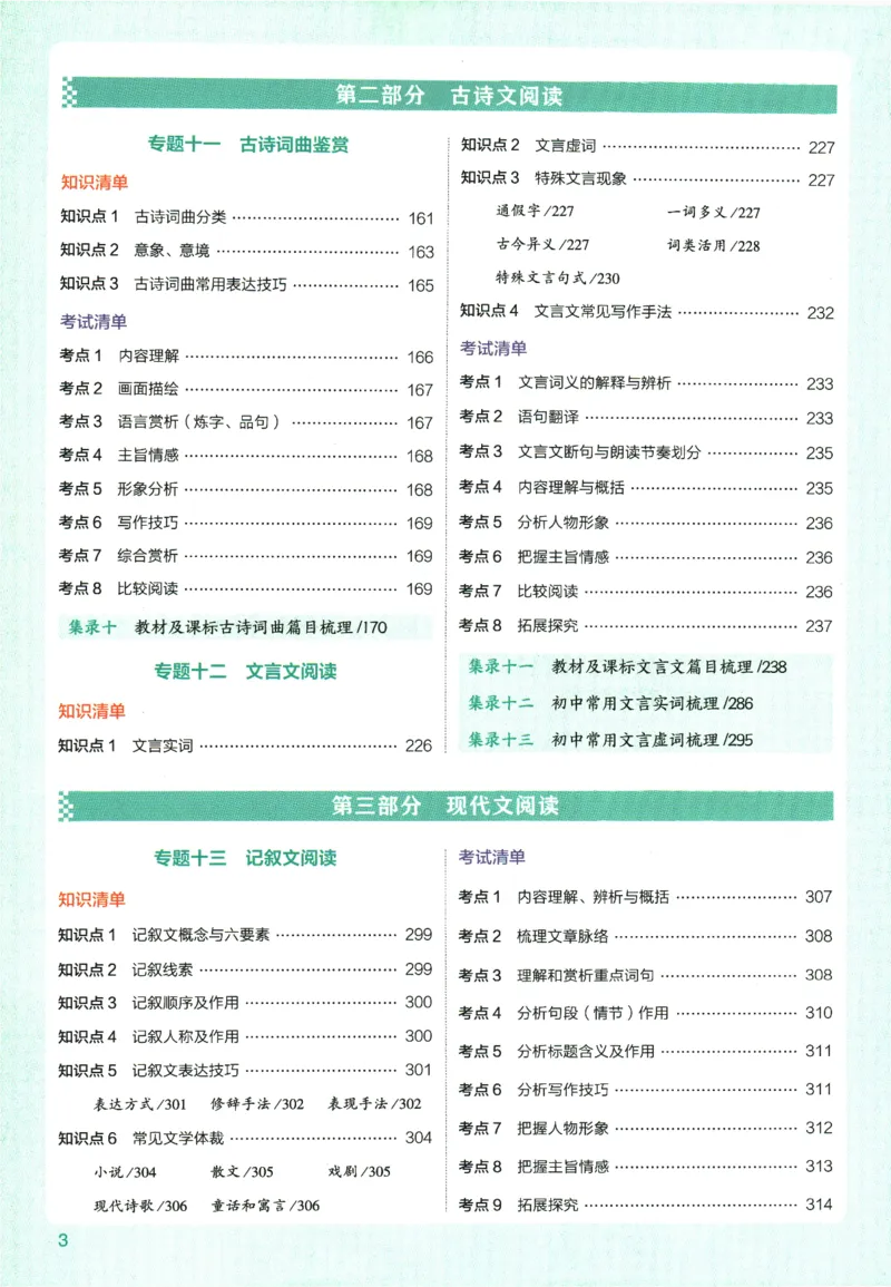 2026版53初中知识清单-语文