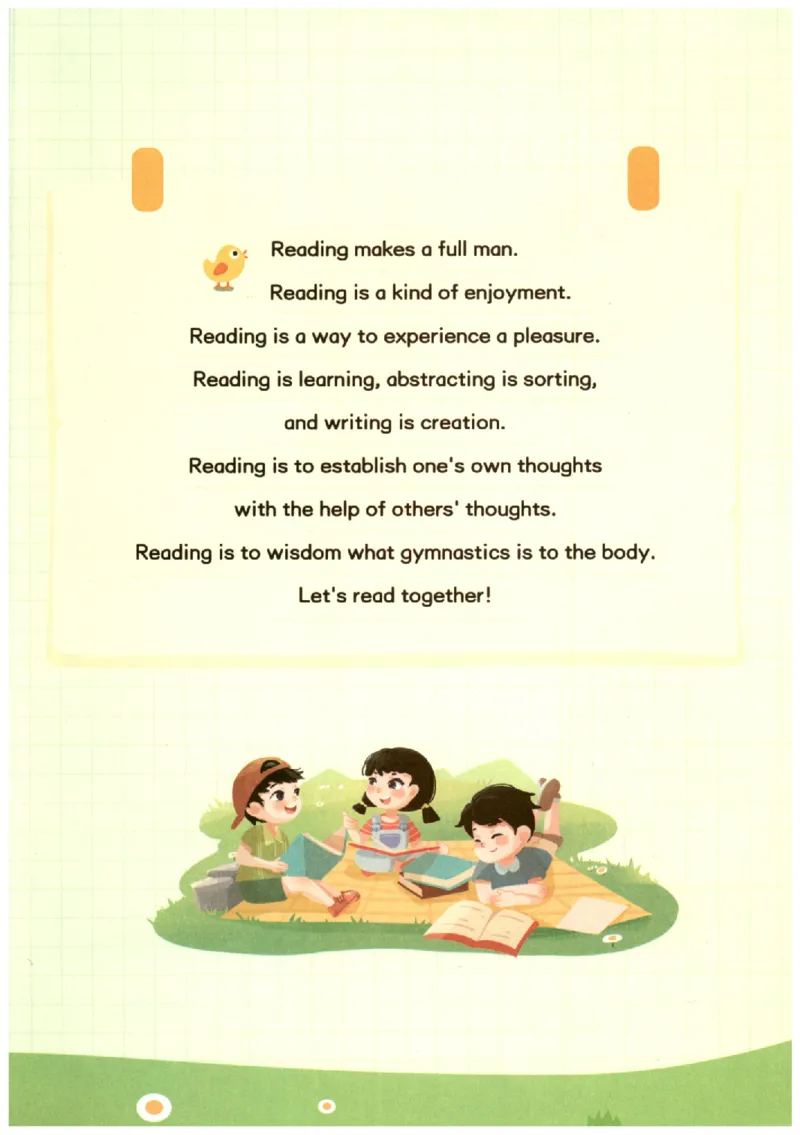 小学1-2年级英语晨读美文_英语晨读美文