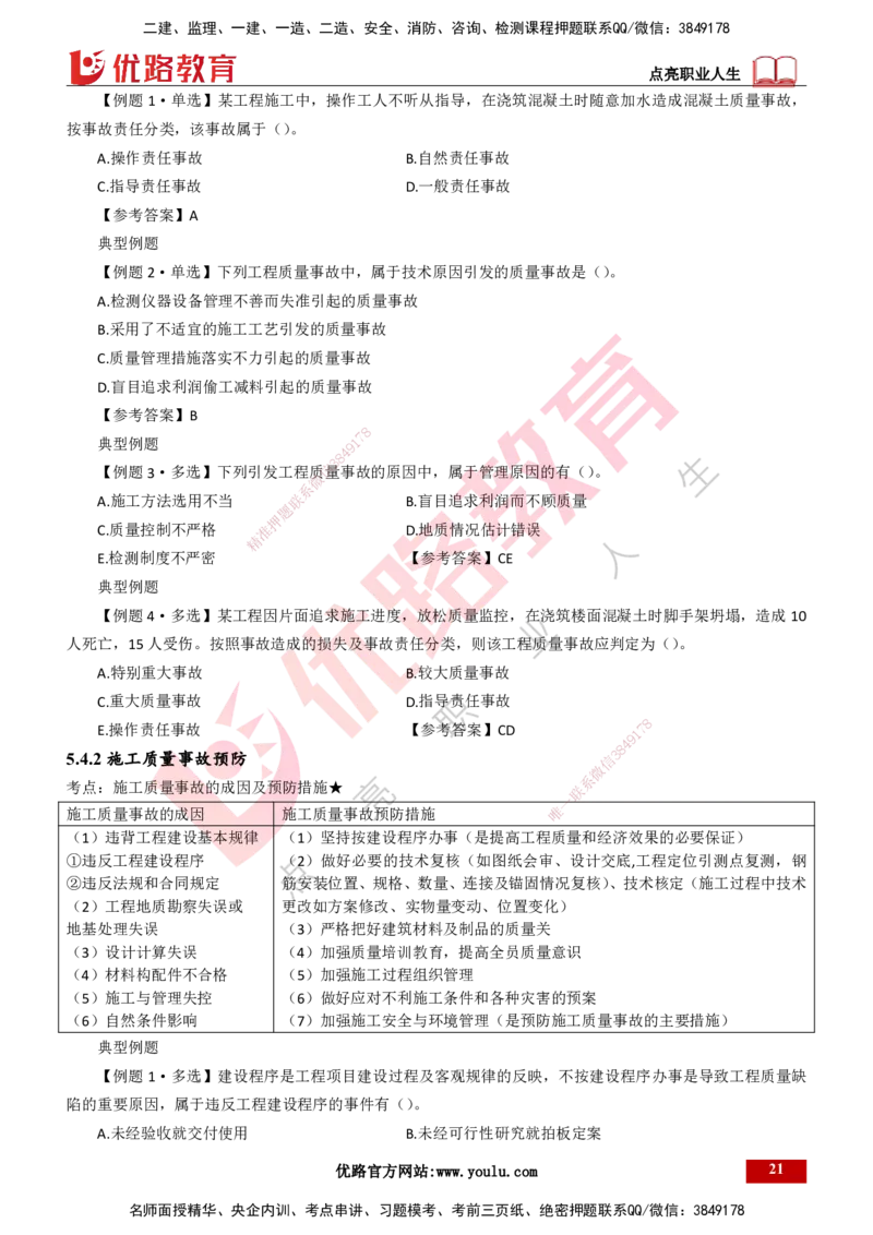 25年一建《项目管理》大V精讲第5章讲义打印版_2026年一级建造师_2026年一建管理_2025年一建管理SVIP_02-基础精讲✿高端面授✿深度强化_30-管理《强化精讲班》许名标YL