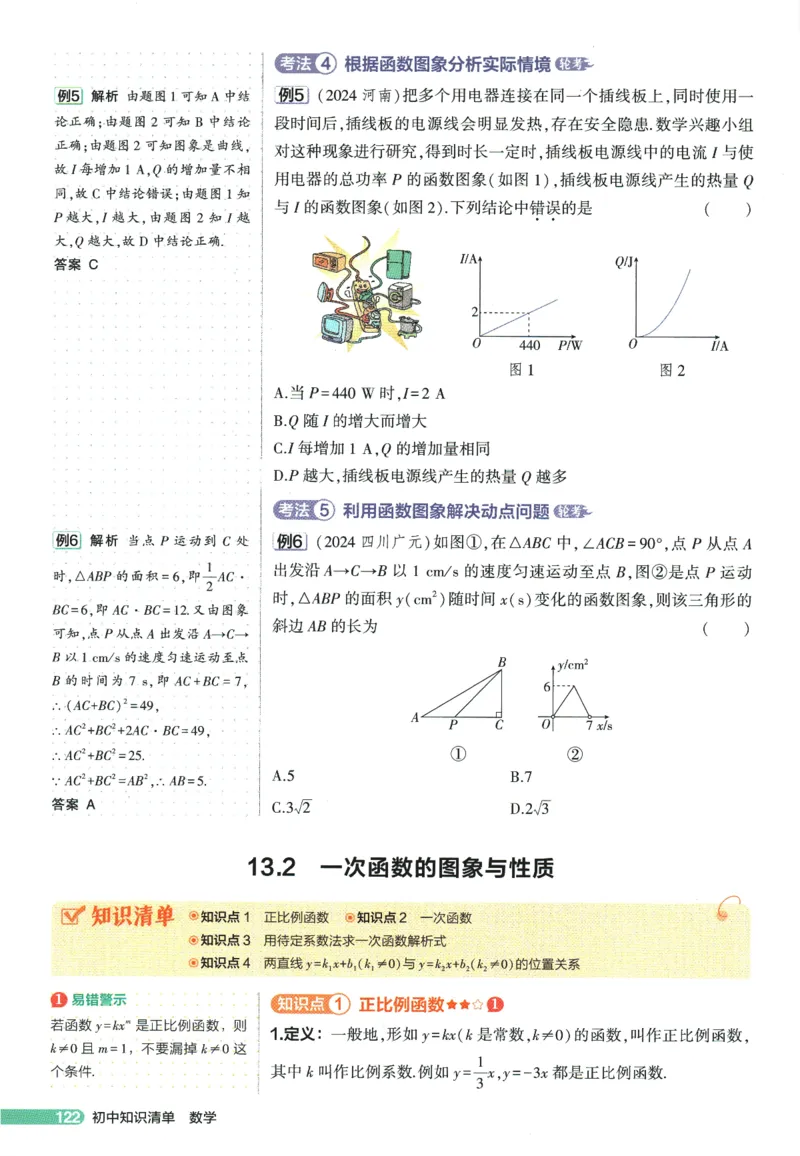 2026版53初中知识清单-数学